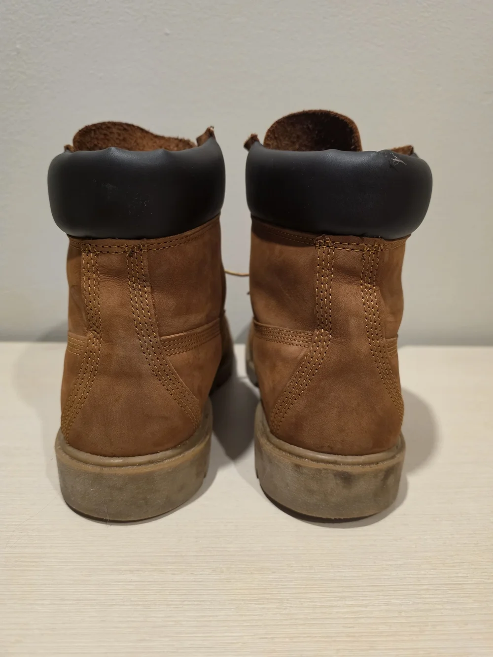Timberland 6-Inch Waterproof Work Boots 19076 Rust Nubuck Leather Mens 10.5 M